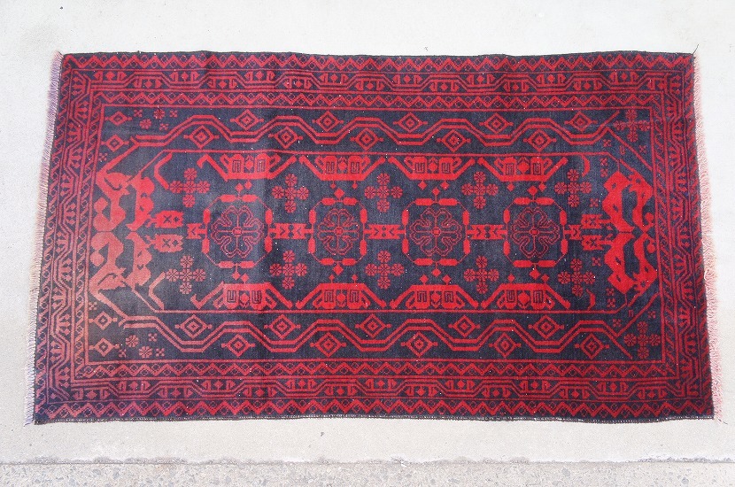Belutschischer Tribal Teppich 161 x 90 cm 41/Handgewebter Teppich/Handgefertigt/Vintage Teppich/Alter Teppich/Alter Kelim/Gul/Tribal, Teppich, Teppiche, Matte, Teppiche, Teppiche im Allgemeinen