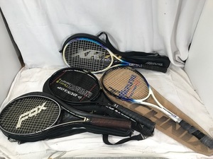 mizuno FOX DANLOP　硬式　軟式　テニスラケット　4点　セット　中古