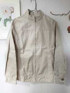 * Adam et Rope *adam et rope jacket Rider's type jumper ano rack band color front Zip spring coat size 38M beige 