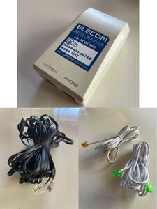 ELECOM ADSL用スプリッタ LANケーブル モジュラーケーブル付
