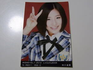 AKB48 仲川遥香 AKB48×BLT 2012じゃんけんBOOK 公式生写真★ち-RED C
