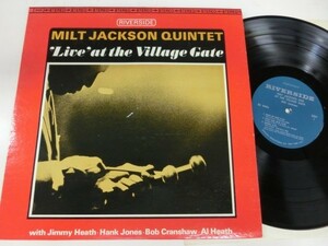 美品 US-LP / Milt Jackson Quintet / Live' At The Village Gate / Riverside / RS 9495 / US / 1967