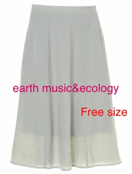 earth music&ecologyチェックサッカーセミフレアスカート