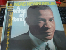 PHINEAS NWEBORN JR A WORLD OF PIANO CONTEMPORARY JAZZ ALL TIME BEST 10 LP 重量盤 帯付き 厚紙ジャケ フィニアス ニューボーンJR　　_画像1