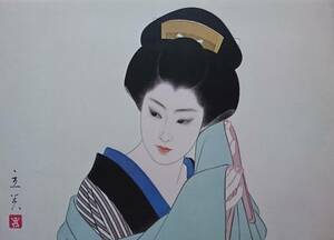 Art hand Auction 志村 立美, 雪もよい, 入手困難, 希少･限定画版, 日本画, 江戸, 美人画, 冬, 新春, しむら たつみ, 新品額･額装付, 送料無料, 美術品, 絵画, 人物画