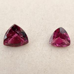 ロードライトガーネット ルース 2pc 計1.38ct