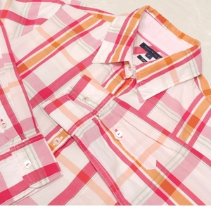 * spring for summer Tommy Hilfiger Tommy Hilfiger lady's check shirt size 4 S~M rank 