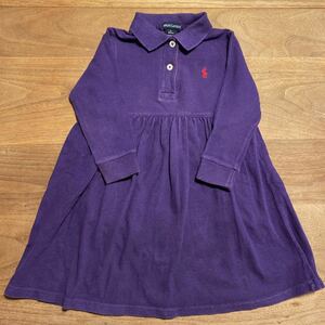 ラルフローレン RALPH LAUREN ワンピース　鹿の子　　ベビー　キッズ　USA古着