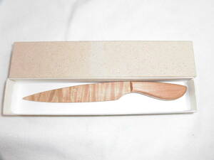  unused * wooden paper-knife * boxed 