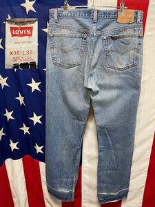 ★LEVI'S★リーバイス★90's★USA製★501★デニムパンツ★ジーンズ★ボタンフライ★ボタン裏501★古着★vintage★38×32★ビッグサイズ★