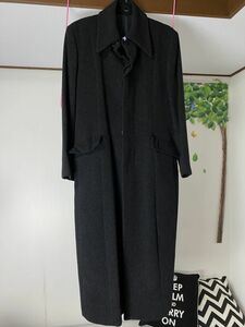 値下げZEN JAC ロングコート ブラック サイズL メンズ 日本製 ラム合成
