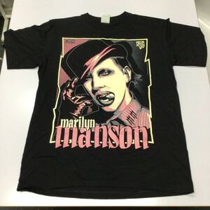 SR7A1. バンドTシャツ Mサイズ　Marilyn Manson ① マリリンマンソン