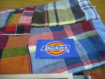 新品　Dickies　パッチワーク　ハーフパンツ　サイズ30　短パン　ワークパンツ　カラフル　クレイジーカラー　ディッキーズ_画像7