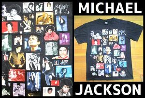 マイケルジャクソン　Tシャツ　Mサイズ　フォト　写真　HEVY METAL　黒　ブラック　MICHAEL JACKSON