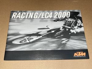  valuable 2000 year KTM Racing/LC4 catalog postage 185 jpy English version 4 stroke model 400EXC 520EXC Enduro Supermoto Adventure