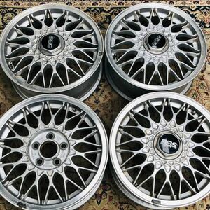  Subaru STI original option BBS aluminium 15 -inch 6J+55 5 hole PCD100 4ps.@. Impreza Legacy Prius Corolla and so on.