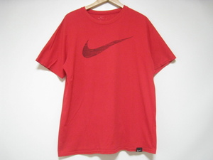 NIKE ナイキ トップス Tシャツ 半袖 ロゴ プリント 丸首 赤 レッド