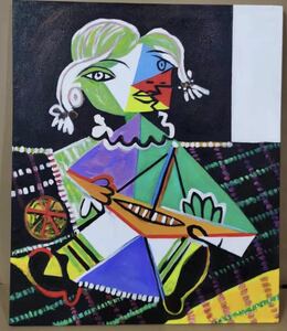 Art hand Auction ◆Modern Art◆Hand-painted oil painting F20 size Maya with boat Picasso/copy Perfect for redecorating your room, Painting, Oil painting, others