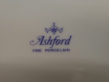 ●Ashford アッシュフォード Fine Porcelain 16.5㎝ プレート皿 デザート皿 白●_画像5