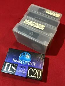 Ａ2574●コンパクト ビデオカセット VHS TDK HS C20 1本(未使用) / ビクター TC-20 4本(中古)