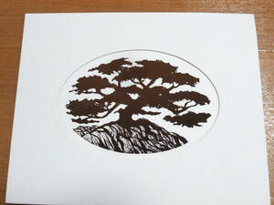 Judy Miller Johnson[Monterey Sypress] woodcut thread Japanese cedar itosgi seat 