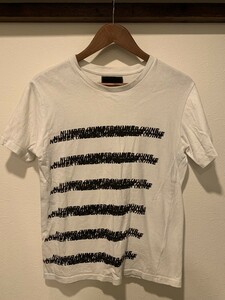 《送料込み》NUMBER NINE DENIM ナンバーナイン グラフィティー Tシャツ 半袖 トップス ホワイト メンズS ストリート