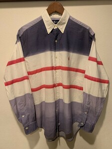 《送料込み》90年代 vintage Ralph Lauren ラルフローレン ロングスリーブ ボタンダウン シャツ 長袖 メンズM 90s ビンテージ ヴィンテージ