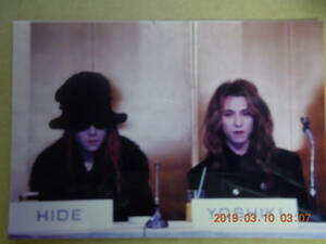 YOSHIKI HIDE 写真 ブロマイド ① / X JAPAN