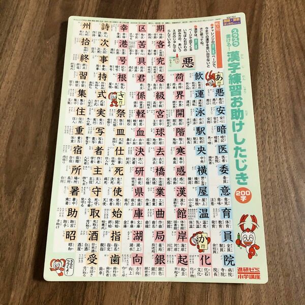 進研ゼミ 漢字 練習 したじき 200文字 コラショ 国語 学習