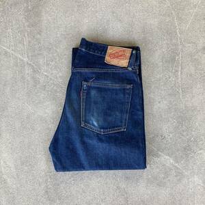 DENIME ドゥニーム 60's 70's 復刻 TALON ZIP セルビッチ デニムパンツ ジーンズ 濃紺