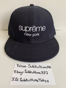 【新品】 Supreme　シュプリーム　Box Logo NEW ERA 7 1/8 CLASSIC rare new キャップ ダークネイビー　帽子　希少