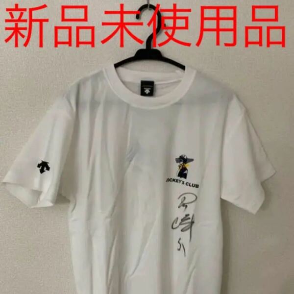 10 直筆サイン　Tシャツ　JRA(四位元騎手) デサント