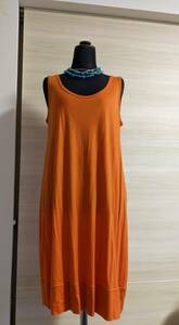  shop channel /sabby genteel/ car Be jen teal / tunic One-piece / no sleeve /M/ beautiful vitamin color orange 