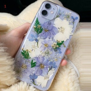 a367 iPhone おしゃれなリアル押し花スマホケース iPhone 7 Plus/8 Plus用