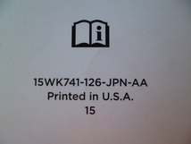 ★a692★JEEP　ジープ　グランドチェロキー　グラチェロ　WK36T　WK36TA　2015年　取扱説明書／追補版　説明書／ケース★訳有★_画像2