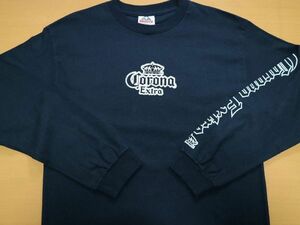 デッドストック 1wash USA製生地 2004年 00's Corona Extra Beer ビール ロンT 長袖Ｔシャツ US M サイズ // ビンテージ 企業 ノベルティー