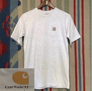 デッドストック 1wash USA製 90s Carhartt カーハート ポケット Tシャツ 半袖 ポケT US -L サイズ //