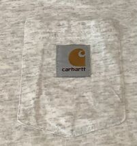 デッドストック 1wash USA製 90s Carhartt カーハート ポケット Tシャツ 半袖 ポケT US -L サイズ //_画像3