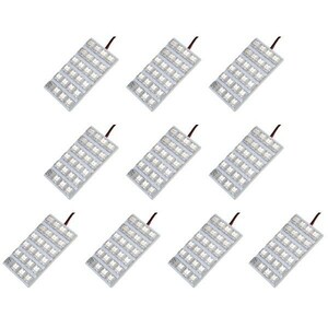 10個セット●● 12V FLUX24連4×6 LED 基板 端子形状BA15s (G18/S25シングル) ルームランプ ホワイト