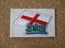 SALEMタバコ国旗『イングランド』刺繍ワッペン/イギリス観光地レース旅行アップリケ販促品フラッグ喫煙オマケおまけ廃盤_画像1