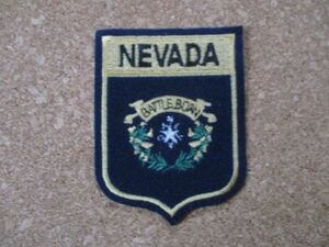 90s NEVADA『ネバダ州』スーベニア刺繍ワッペン/ビンテージVoyager旅行アメカジ観光カスタム土産アップリケUSAエンブレム旗