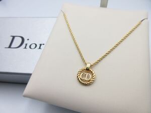 【極上美品】綺麗★ Christian Dior ネックレス ロゴ クリスチャン ディオール ヴィンテージ アクセサリー レディース 結婚式y-m30-6.