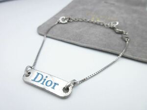 【レア】Christian Dior ブレスレット CD ロゴ クリスチャン ディオール ヴィンテージ レディース 結婚式 シルバーカラー y-m30-2.5