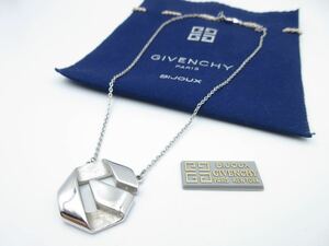 [ superior article ] Givenchy GIVENCHY necklace silver color Vintage Givenchy men's lady's Street stylish y-p10-2.5