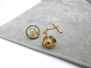 【希少】レア★ Christian Dior ブローチ ピンバッジ ロゴ クリスチャン ディオール ヴィンテージ アクセサリー レディース 結婚式y-p10-2