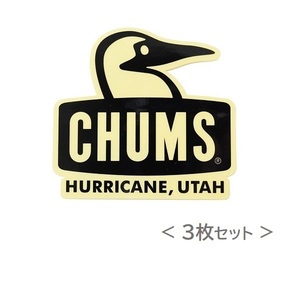 チャムス Sticker ステッカー CHUMS Booby Face ブラック CH62-1124 新品 ＜ ３枚セット ＞