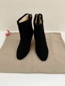  unused BALDAN size37 Italy made Short leather boots black black bootie - bar Dan Deuxieme Classe 