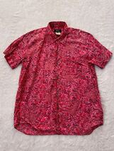 APC size1 フランス製半袖シャツ ピンク レッド 迷彩 ９０年代 ２０００年代 メンズ アーペーセー_画像1