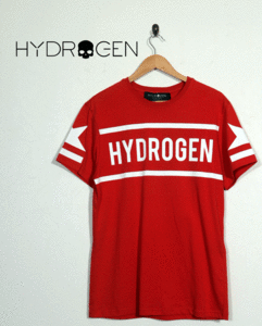 新品★最大値下げ HYDROGEN ハイドロゲン　ロゴTシャツ　レッド　サイズXS