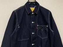 ※LEVI'S RED POSITIVELY SUPERIOR リーバイス レッド 濃紺 デニム カバーオール ジャケット S　　　　　　 BJBA.E　　_画像3